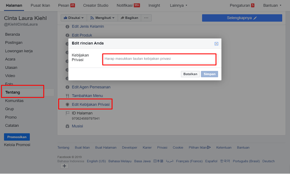 You are currently viewing Konten Privacy Policy untuk Halaman Facebook yang mewakili Tokoh Publik