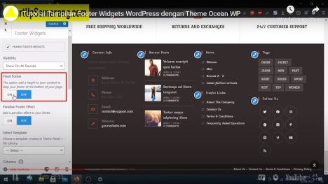 fixed footer