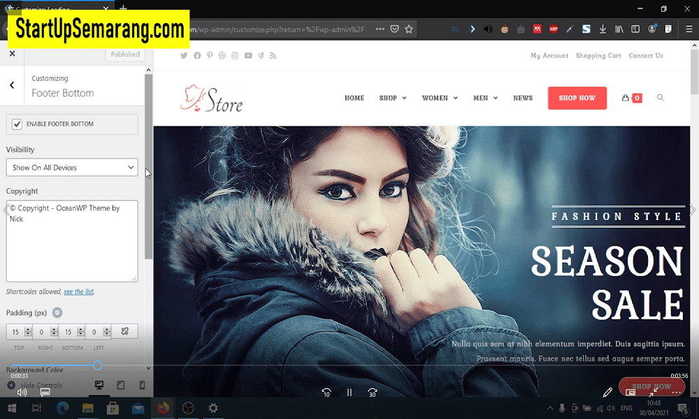 You are currently viewing Tutorial Tampilan Footer Bottom WordPress dengan Theme OceanWP
