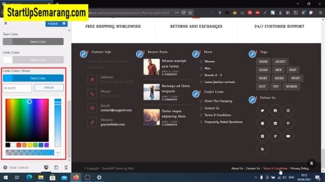 links color hover