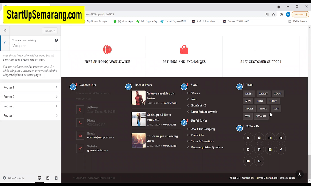 You are currently viewing Tutorial Tampilan Widgets WordPress dengan Theme OceanWP