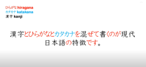 Penulisan huruf jepang dengan kanji hiragana dan katakana