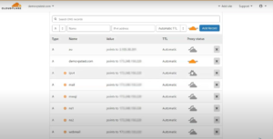Banyak DNS Records yang muncul