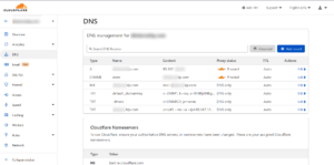 Settingan DNS Records di CloudFlare