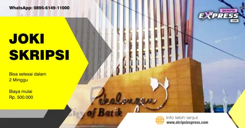 Read more about the article Joki Skripsi Pekalongan. Bisa terselesaikan dalam 2 Minggu