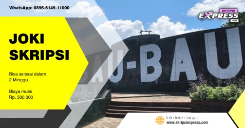 Read more about the article Joki Skripsi Baubau. Bisa terselesaikan dalam Dua Minggu