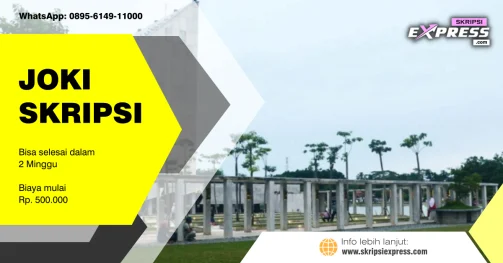Read more about the article Joki Skripsi Tulang Bawang. Dapat terselesaikan dalam 2 Minggu