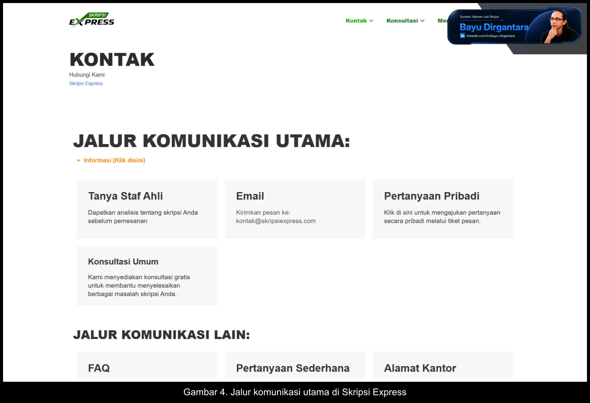 4. Jalur komunikasi utama di Skripsi