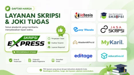 Read more about the article Kumpulan Pricelist 13 Provider Joki Skripsi Teratas di 2026